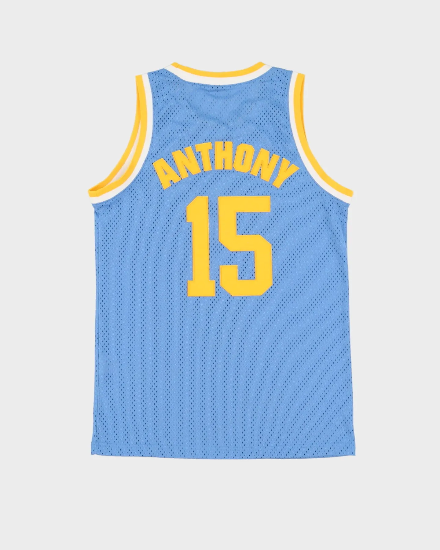 00s Carmelo Anthony #15 Denver Nuggets Stitched NBA Jersey - S