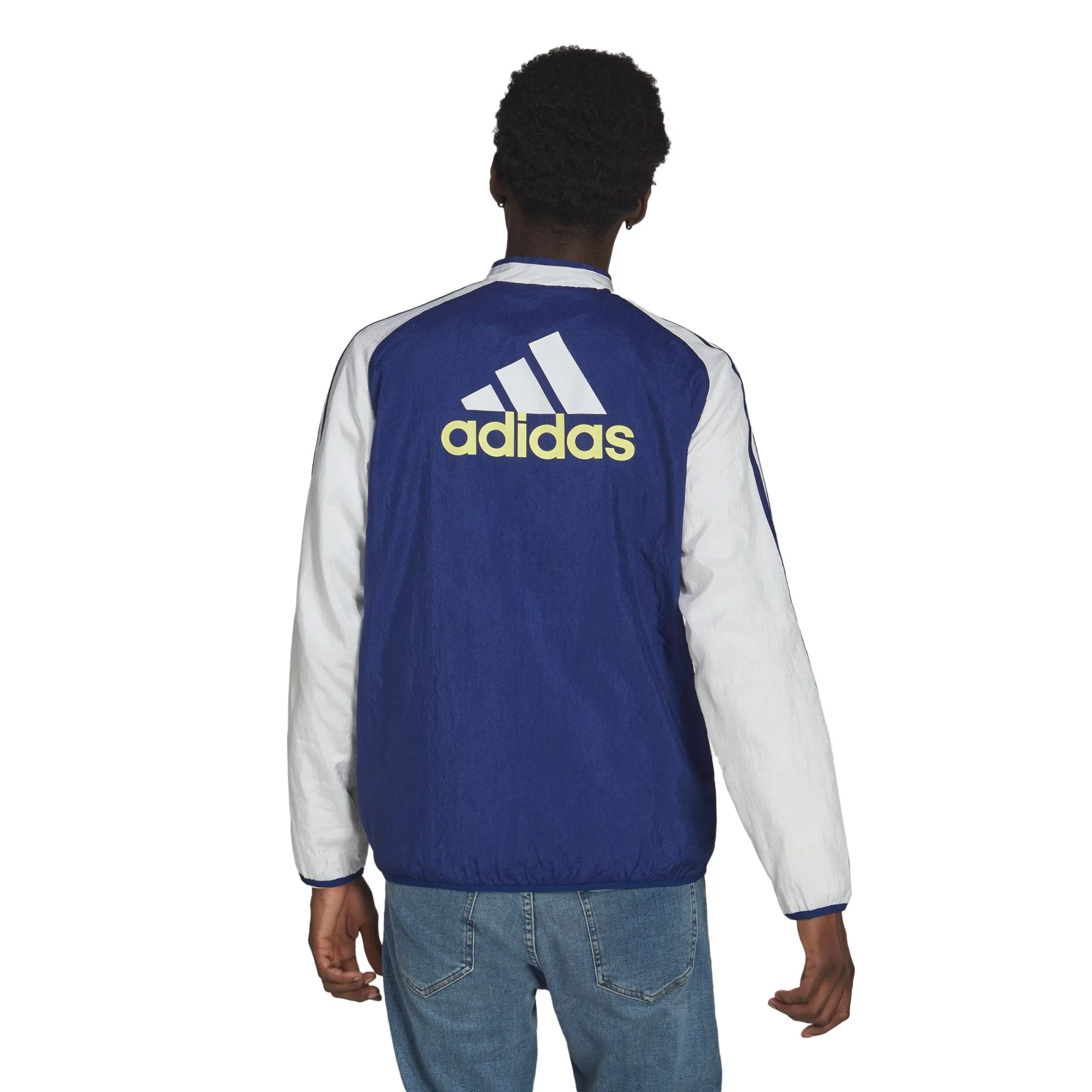 adidas Men's Juventus 2021/22 Icon Jacket Blue/White