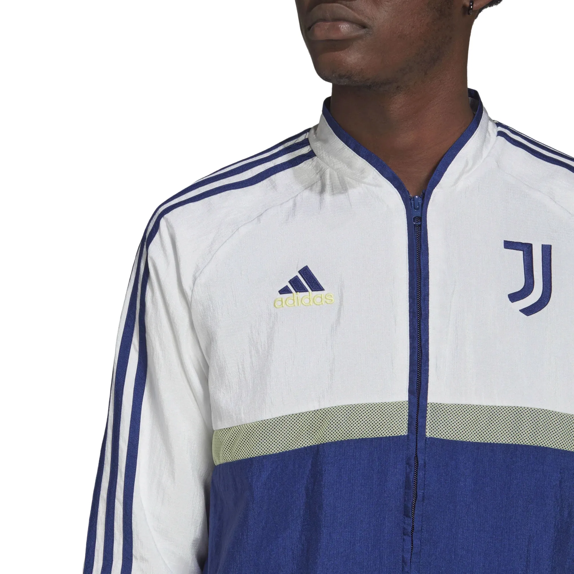 adidas Men's Juventus 2021/22 Icon Jacket Blue/White