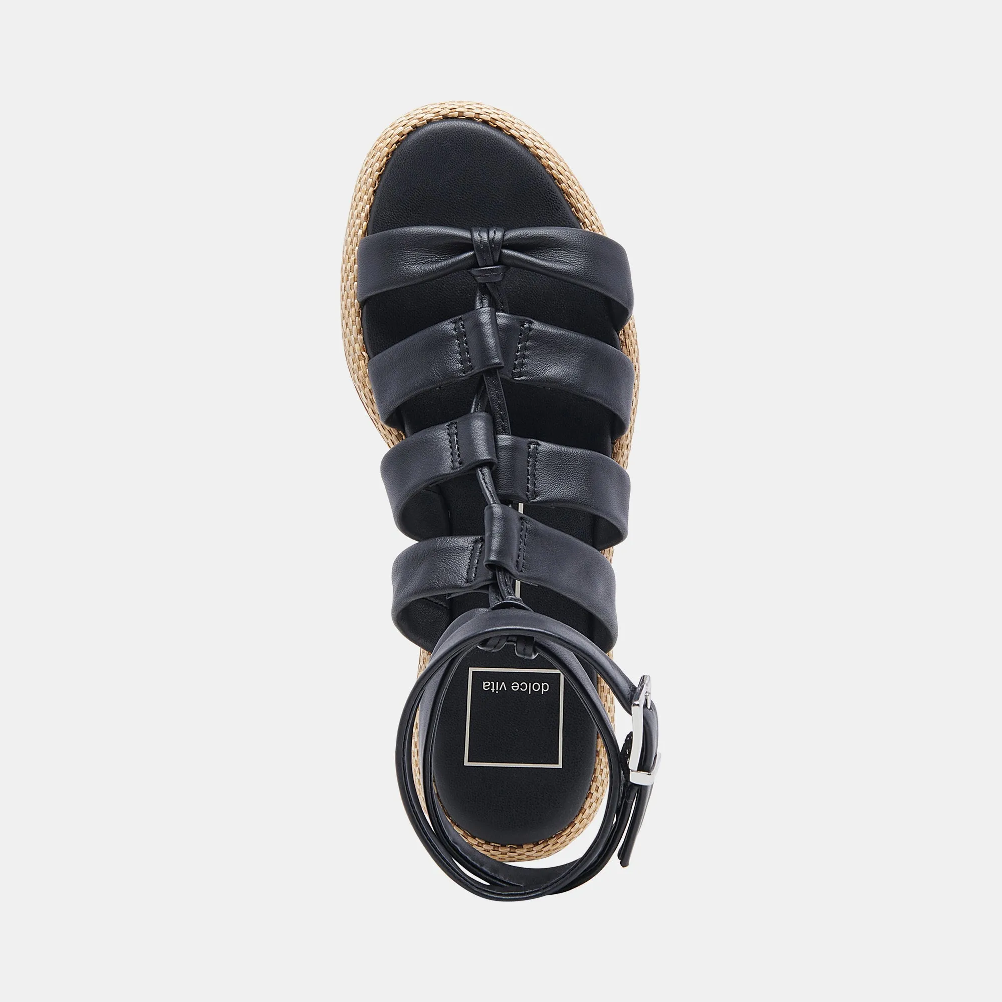 ADISON SANDALS BLACK LEATHER