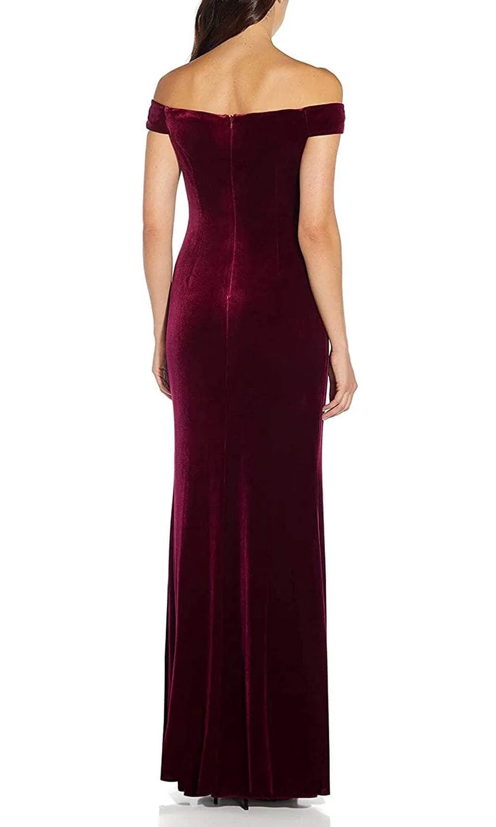 Adrianna Papell AP1E206226 - Velvet Sheath Evening Gown