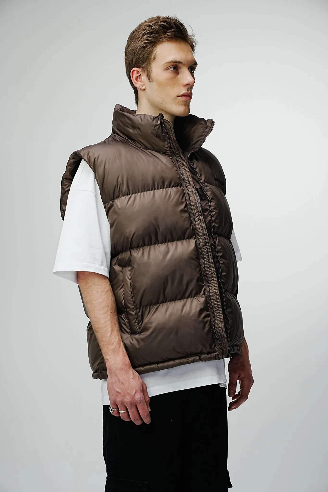 Airdrop Elite Puffer Vest - Coffee Brown