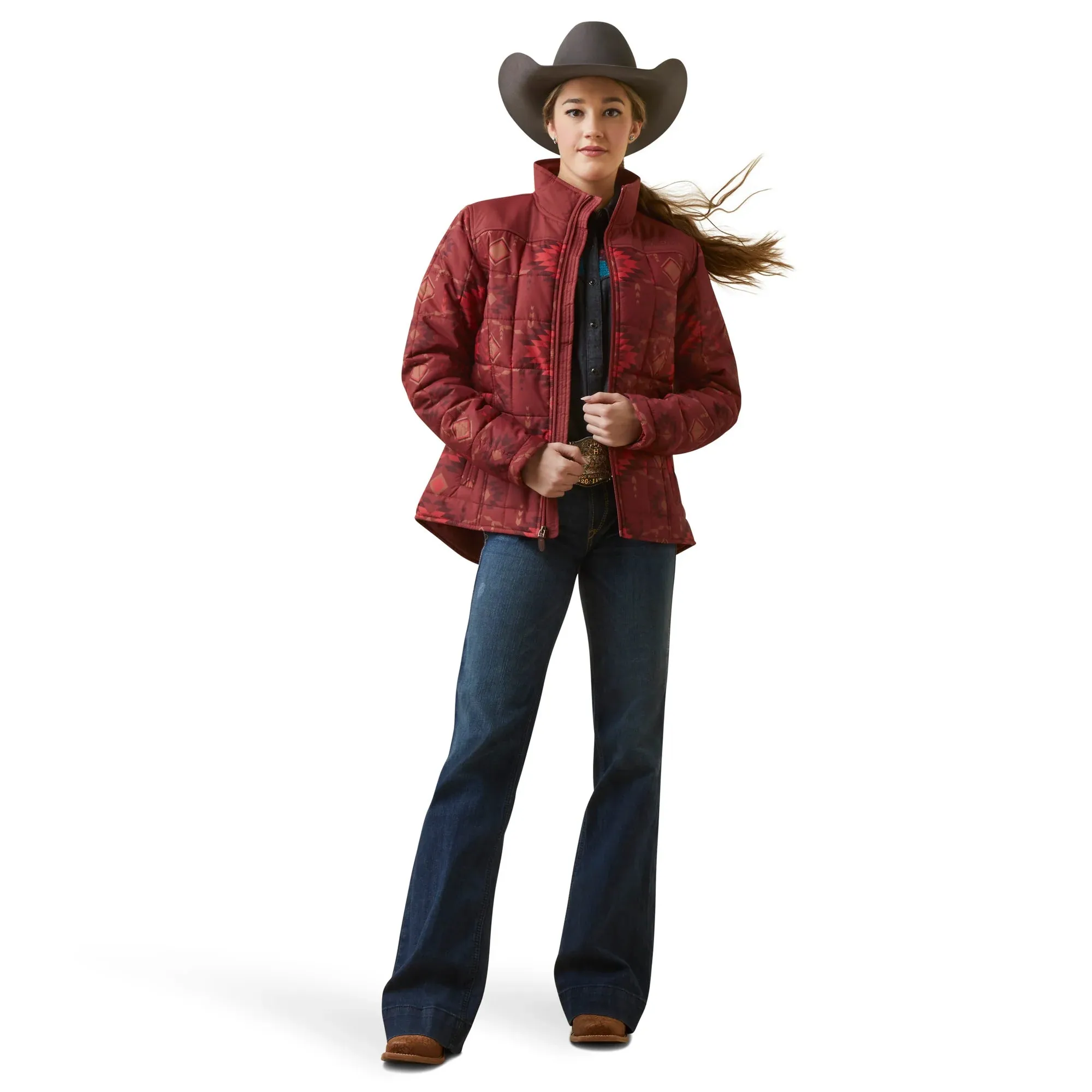 Ariat Womens Crius Insulated Jacket | Burnt Rose