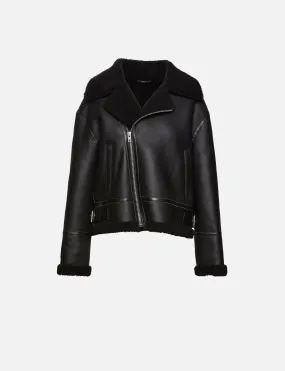 Barthelemy Shearling Biker Jacket