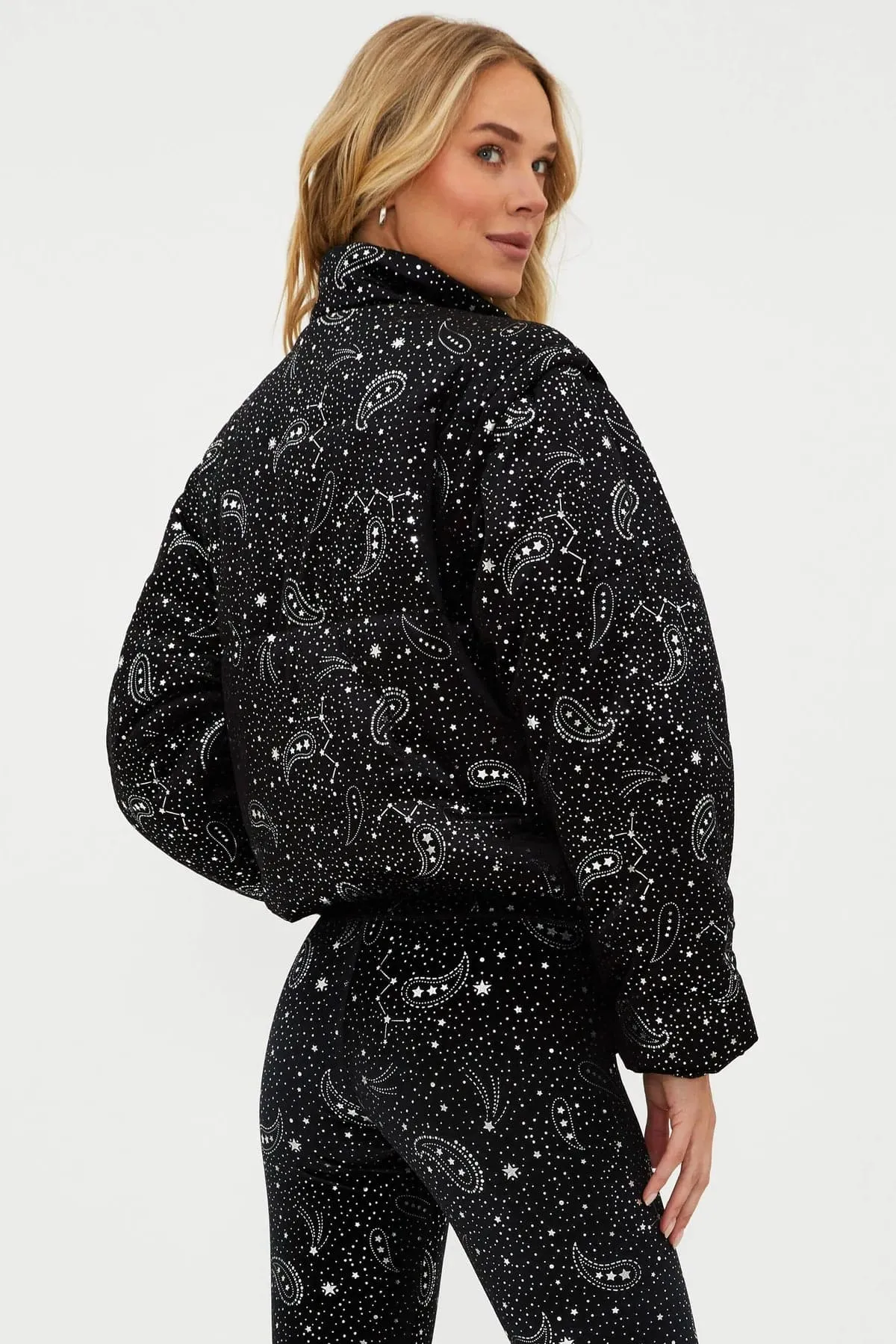 Beach Riot Kris Convertible Shooting Stars Puffer Jacket