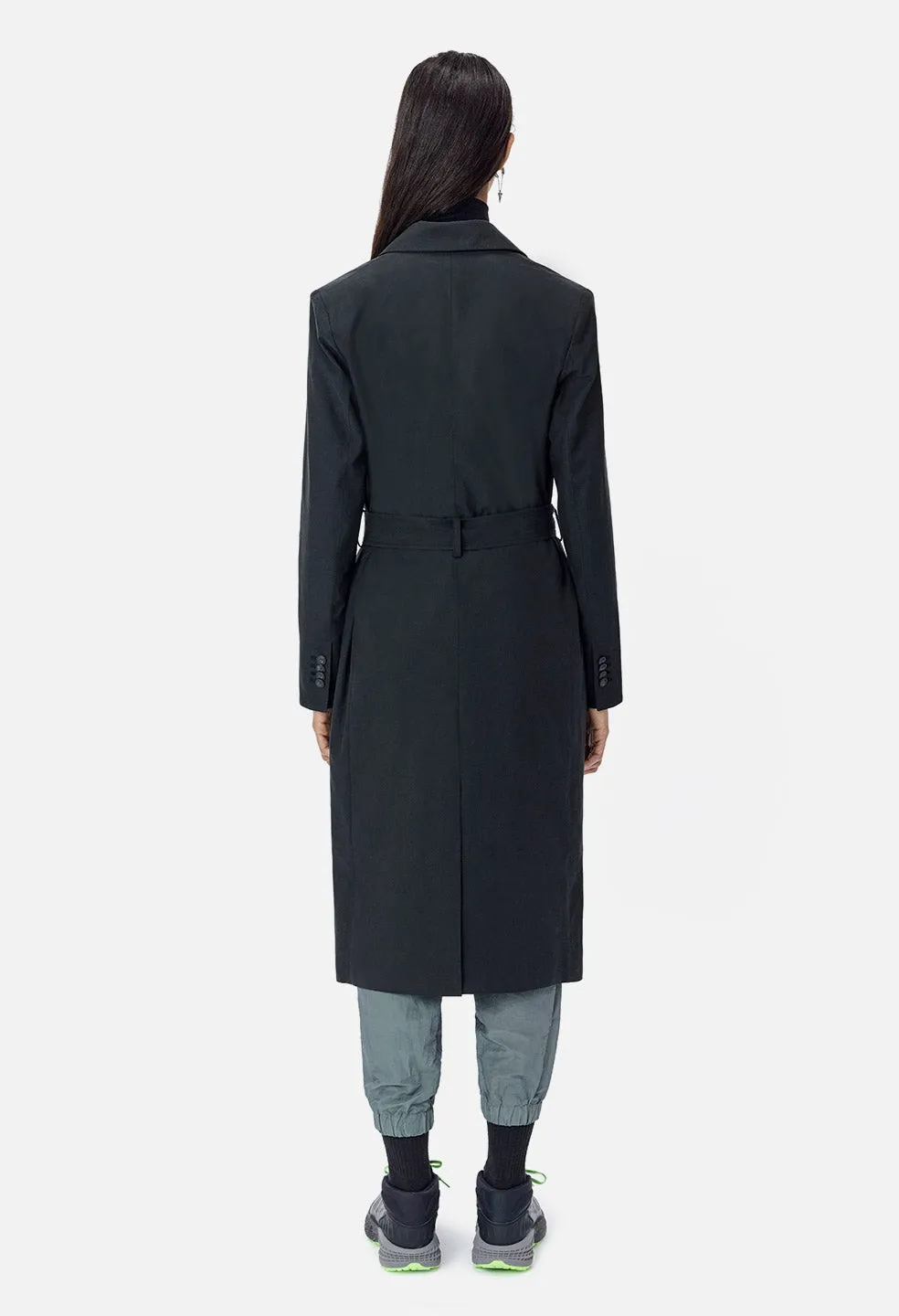 Belted Trench Coat / Black