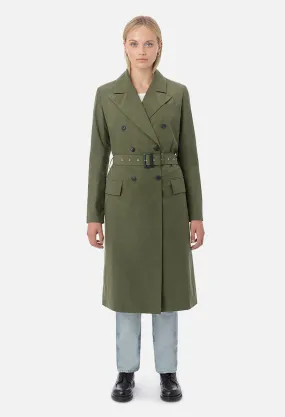 Belted Trench Coat / Olive