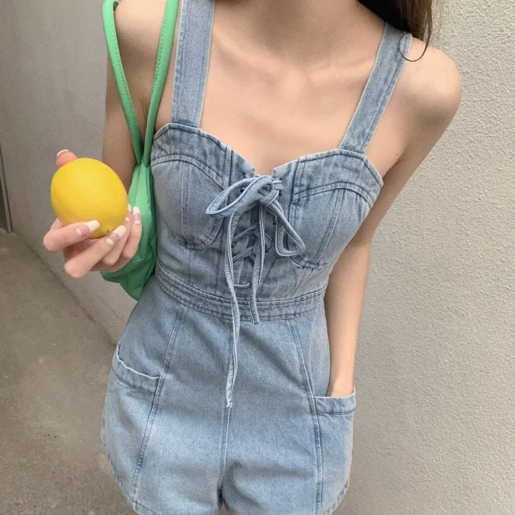 Bessie Denim Romper