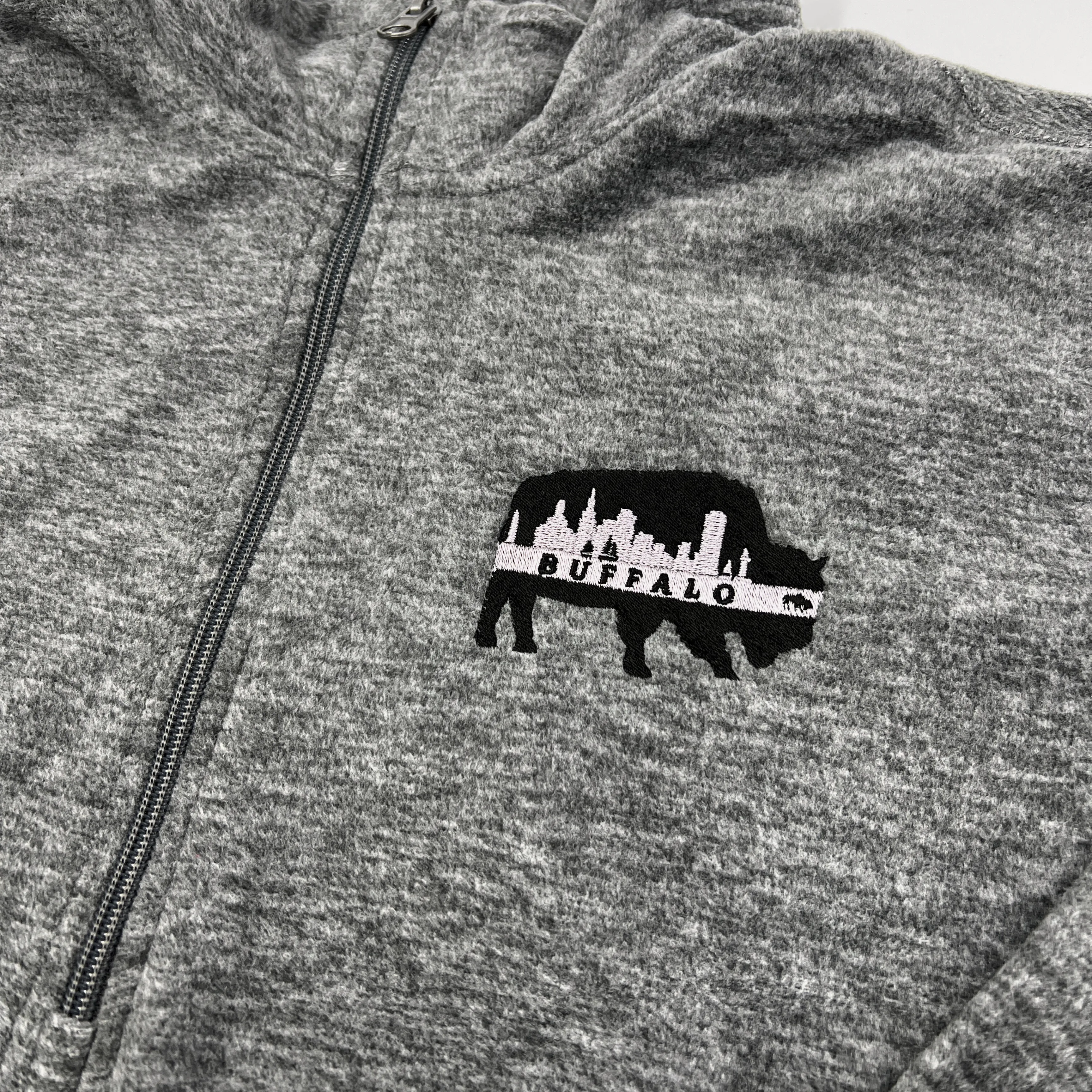 Buffalo Skyline Grey Fleece Quarter-Zip