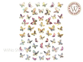 Butterfly Holographic Adhesive Nail Art Sticker - 1 pc (WB04)