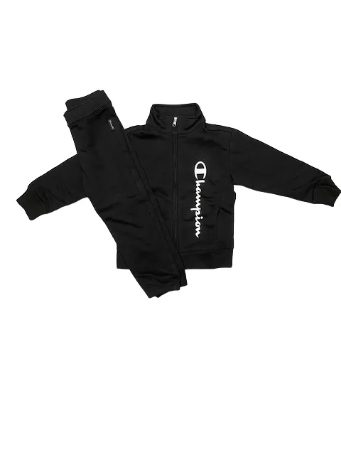 Champion Girl's tracksuit with brushed full zip 404501 KK001 NBK black