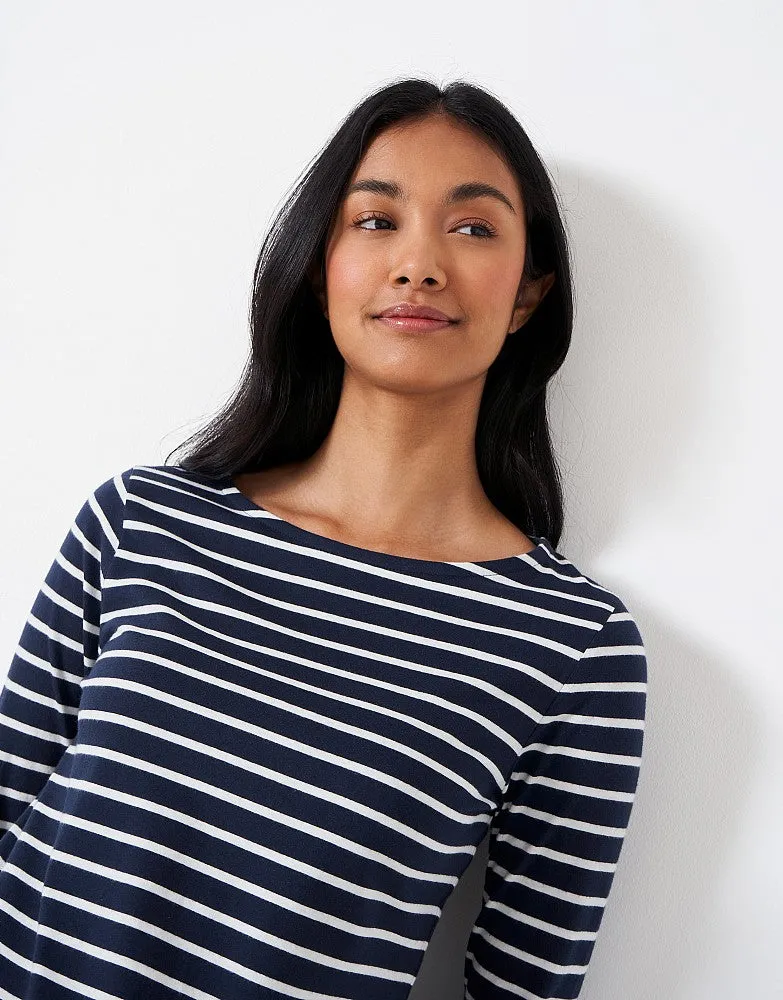 Crew Clothing - Essential Breton - Navy White