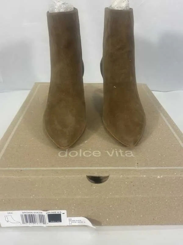 DEE BOOTIES BROWN SUEDE - re:vita