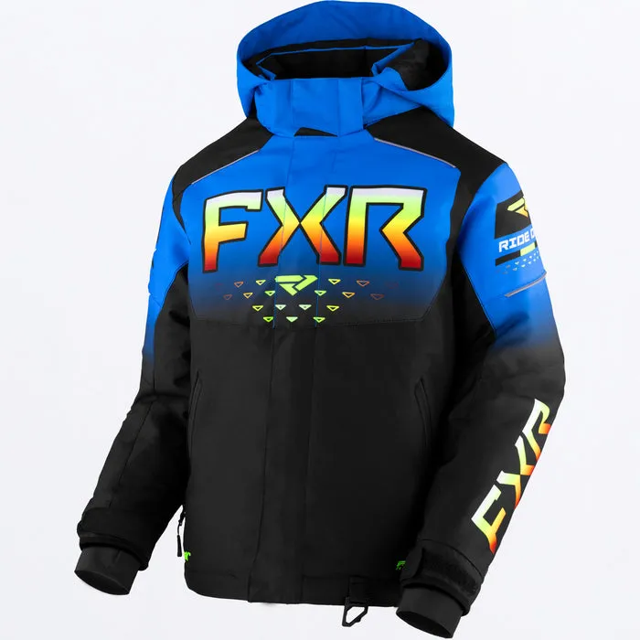 FXR Youth Helium Jacket Black/Blue/Inferno