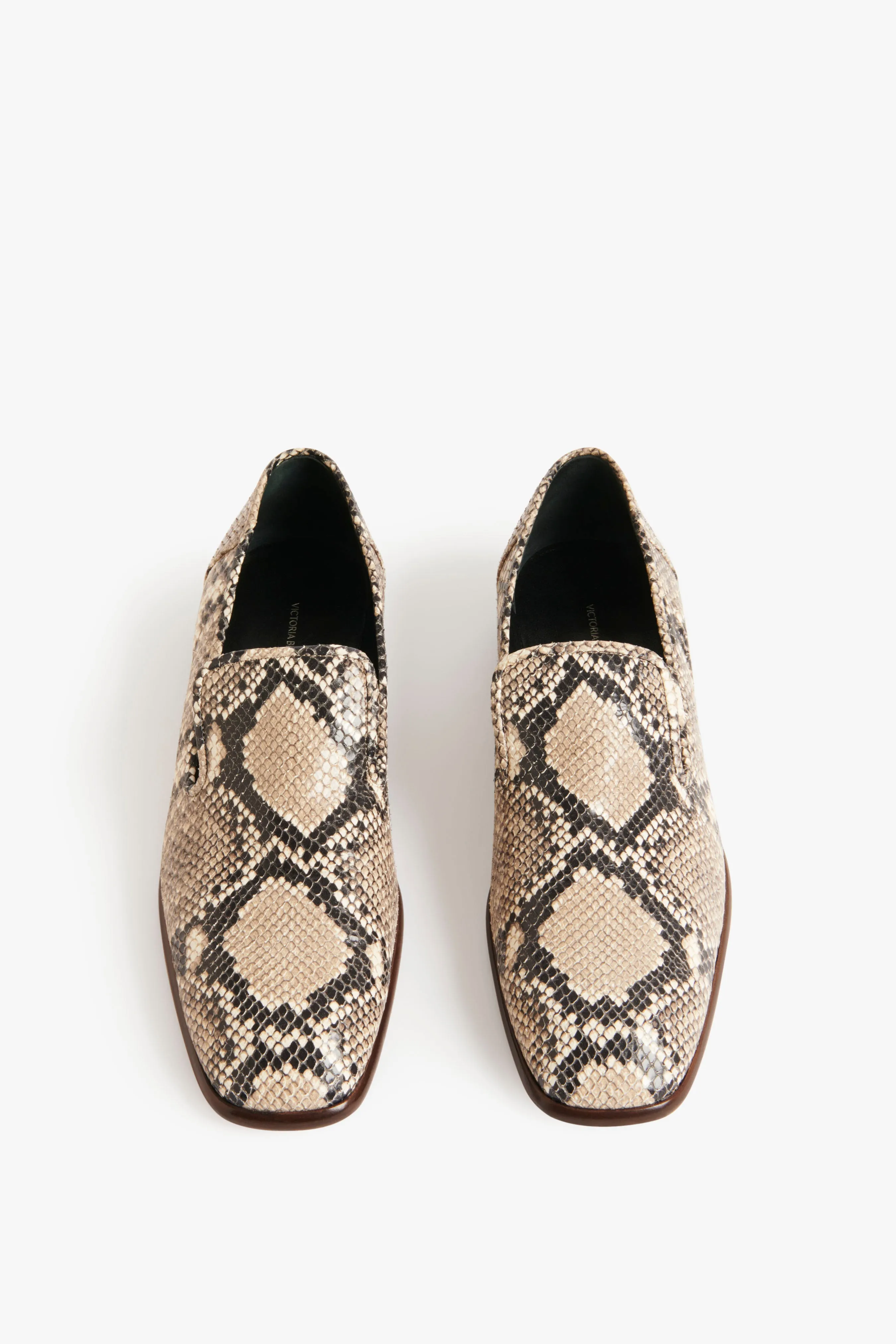 Hanna Loafer in Beige Snake Print