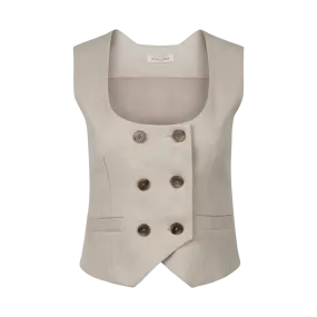 Ines Double-Breasted Waistcoat