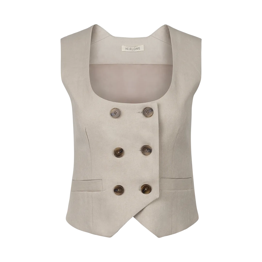 Ines Double-Breasted Waistcoat