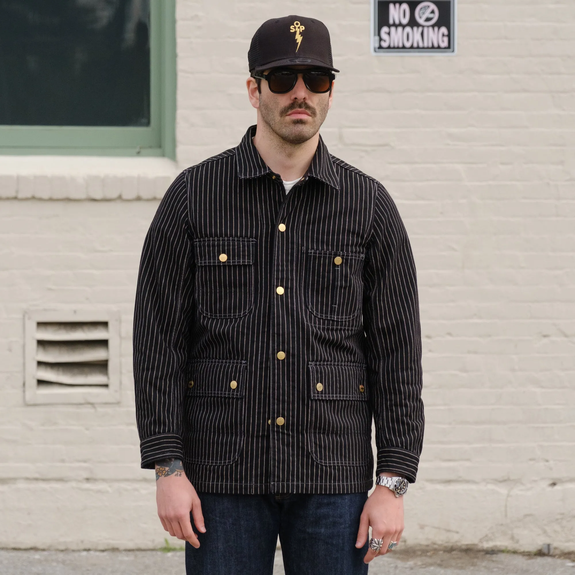 Black Iron Heart IHJ-120-BLK 12oz Wabash Chore Jacket - Final Sale.