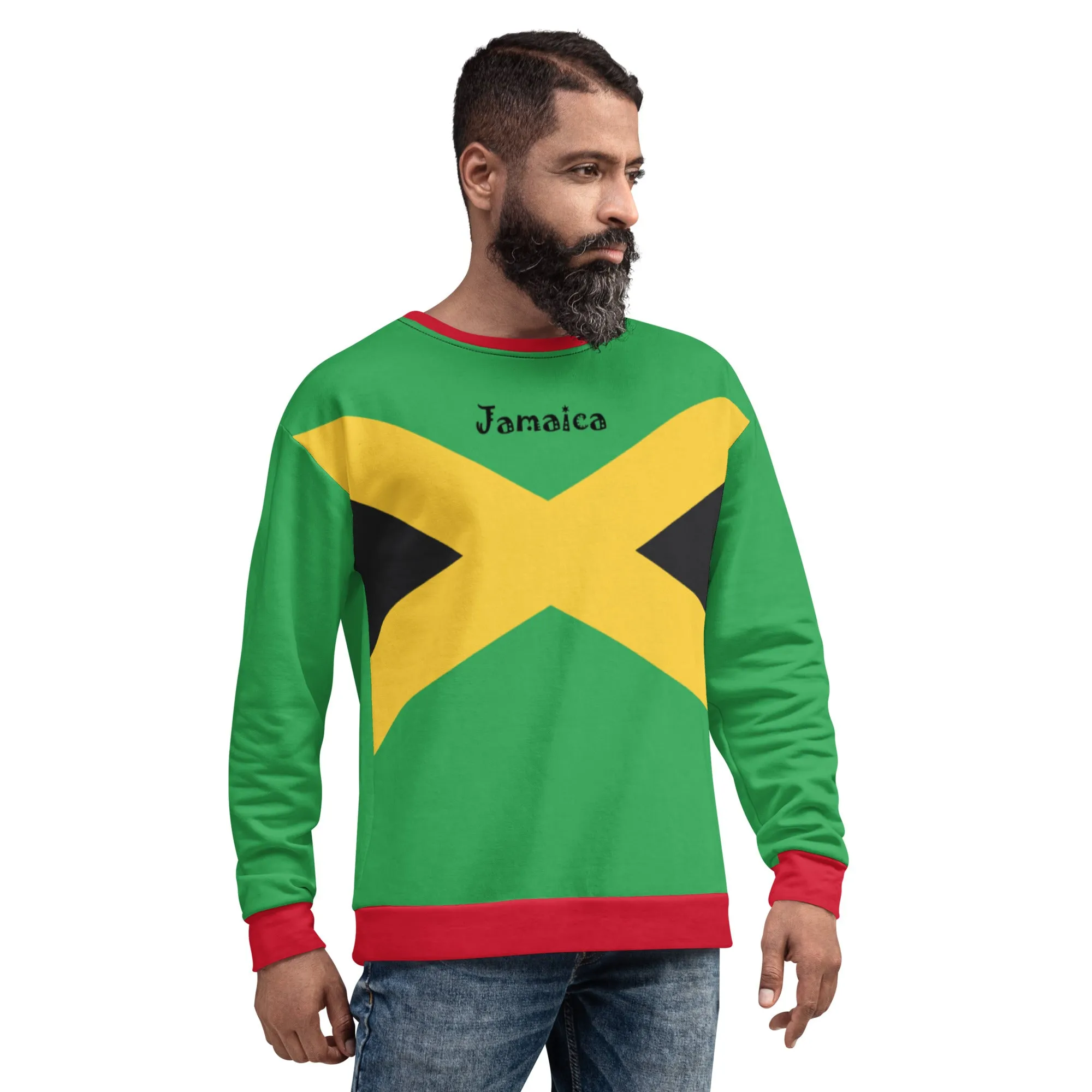 Jamaica Sweatshirt / Jamaica Clothing / Colors Jamaica Flag / Jamaican Outfit