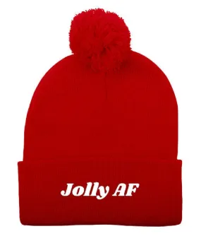 Jolly AF Pom-Pom Knit Toque