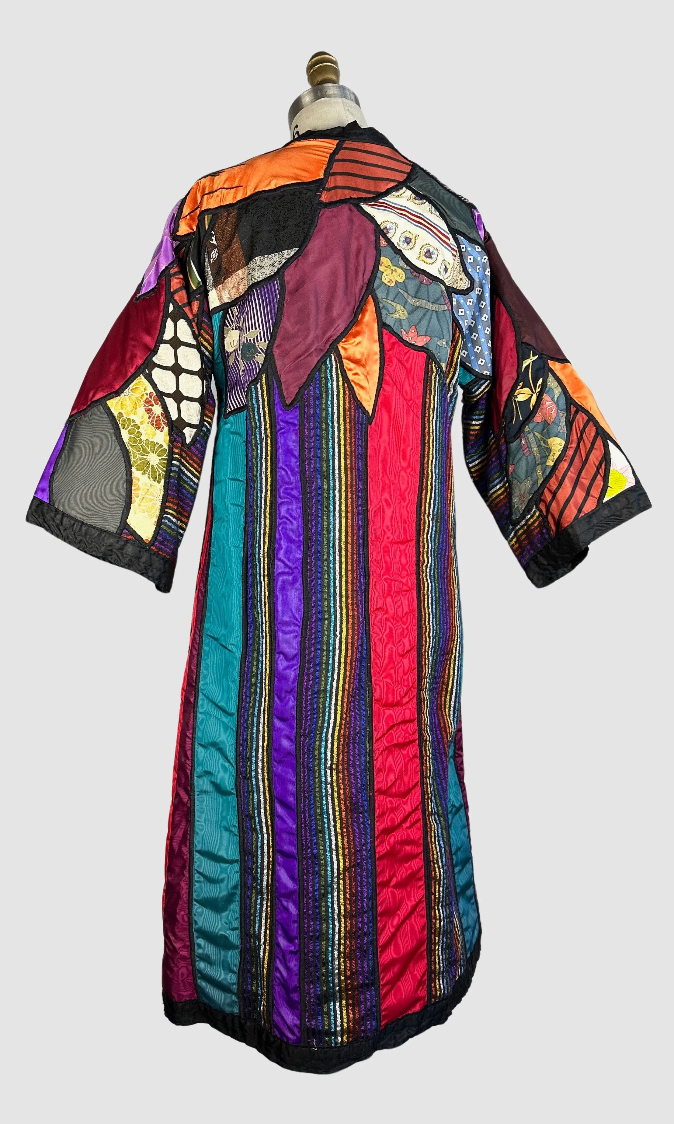 JUDITH ROBERTS La Coleccion 80s Patchwork Coat Small