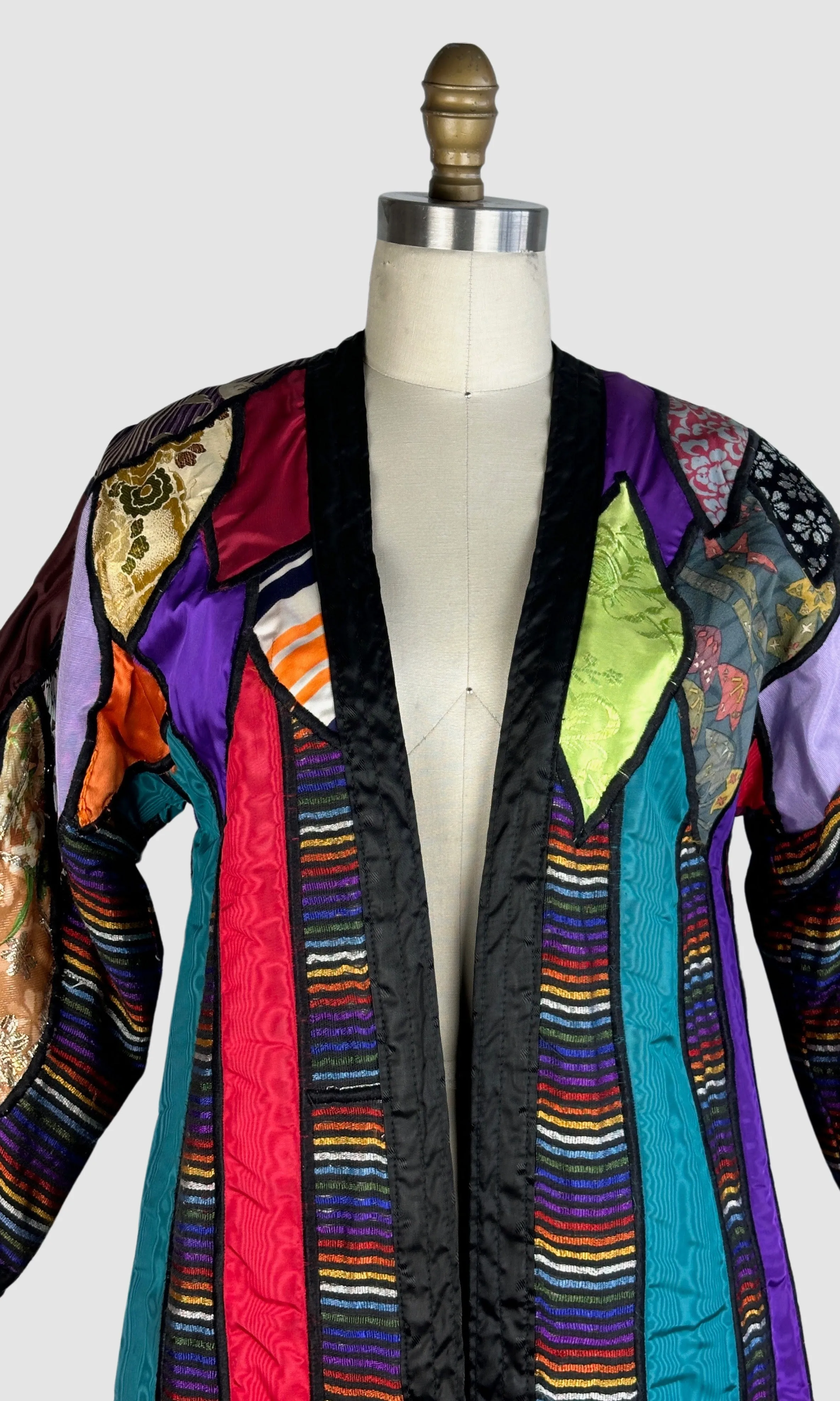 JUDITH ROBERTS La Coleccion 80s Patchwork Coat Small