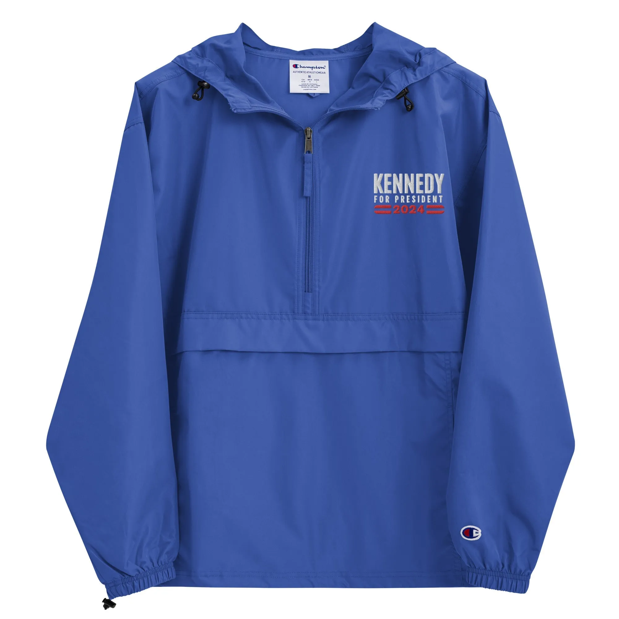 Kennedy for President Embroidered Champion Packable Jacket