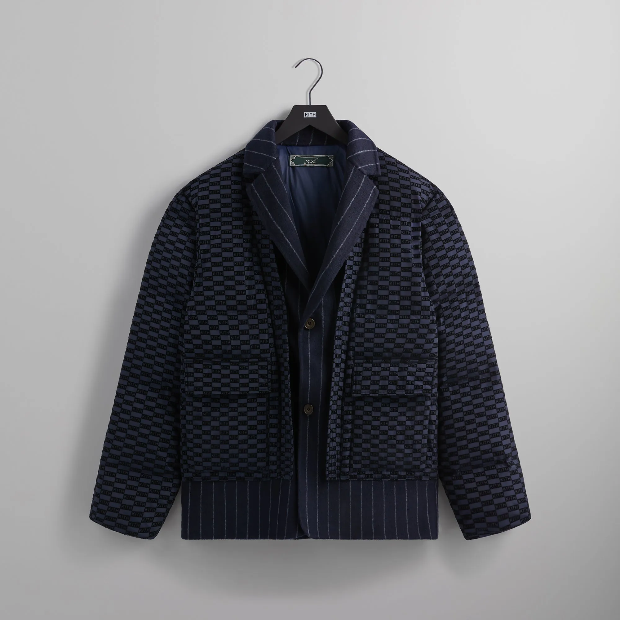 Kith Tate Puffed Combo Blazer - Nocturnal