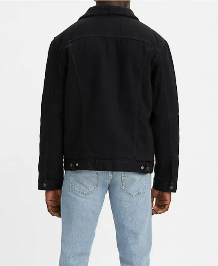 LEVI'S MEN'S TYPE 3 SHERPA TRUCKER JACKET - BERK