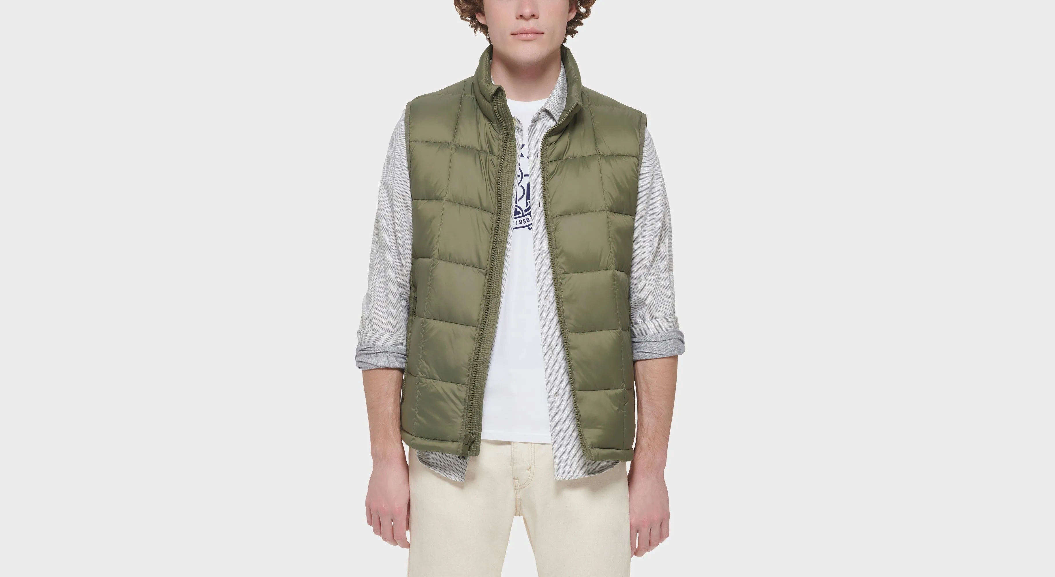 Men's Nylon Lightweight Quilted Vest