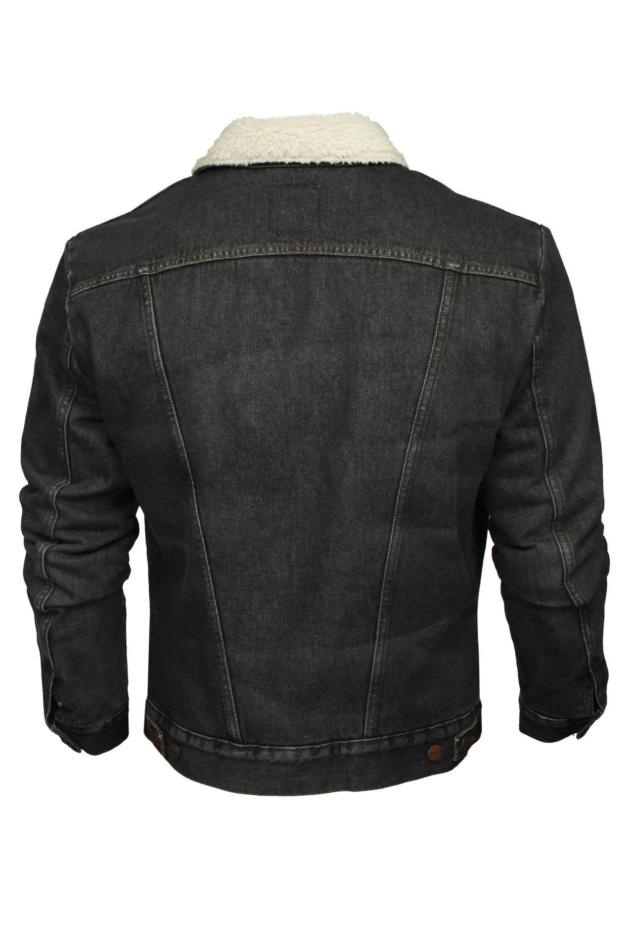 Mens Wrangler Denim 'Sherpa' Jacket