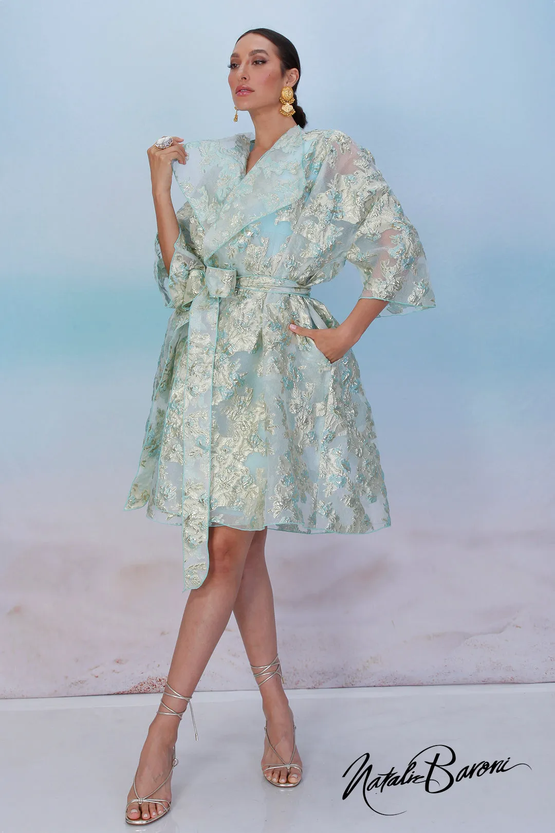 Mint Coat Dress - Venezia