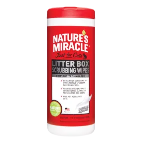 Nature's Miracle Just for Cats Litter Box Scrubbing Wipes 30ct