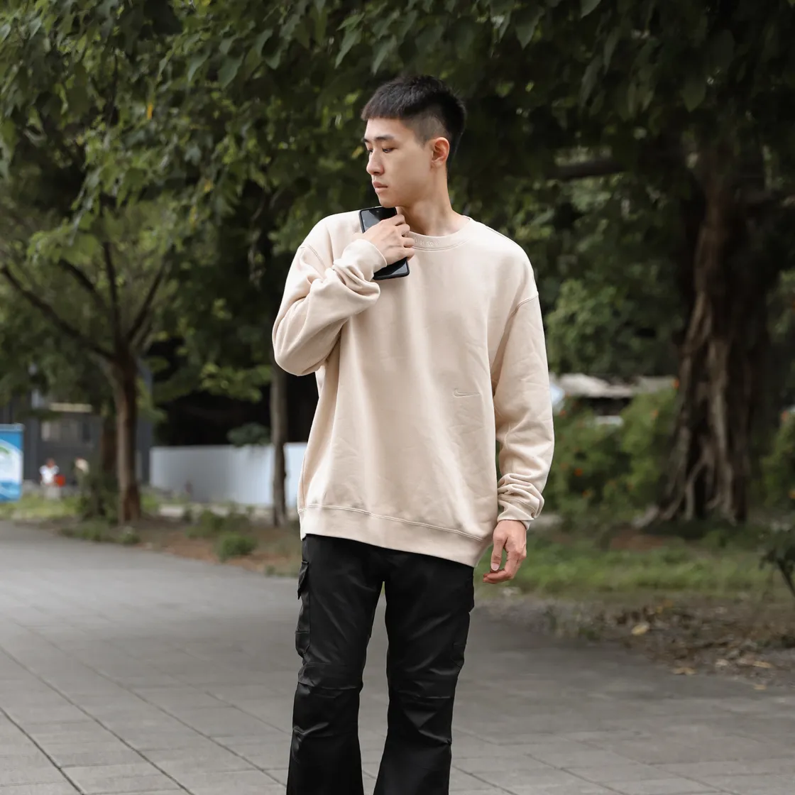 Nike AS M NSW Premium Fleece Long Sleeve Tee [FV8592-126] [FV8592-200]