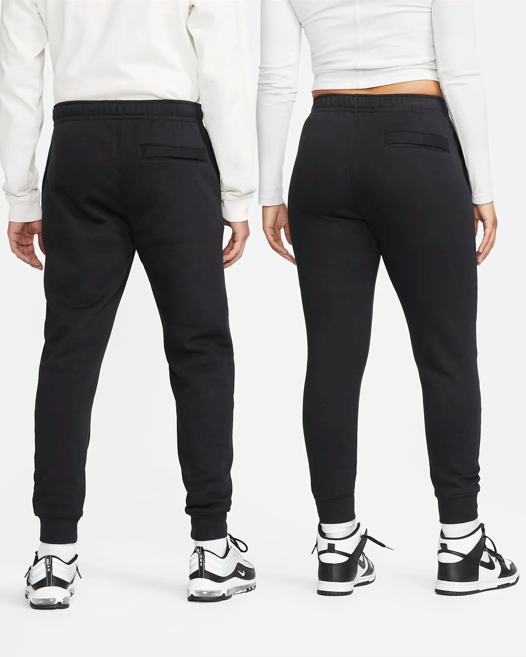 NIKE UNISEX SPORTSWEAR CLUB FLEECE BLACK JOGGERS TRACKPANTS