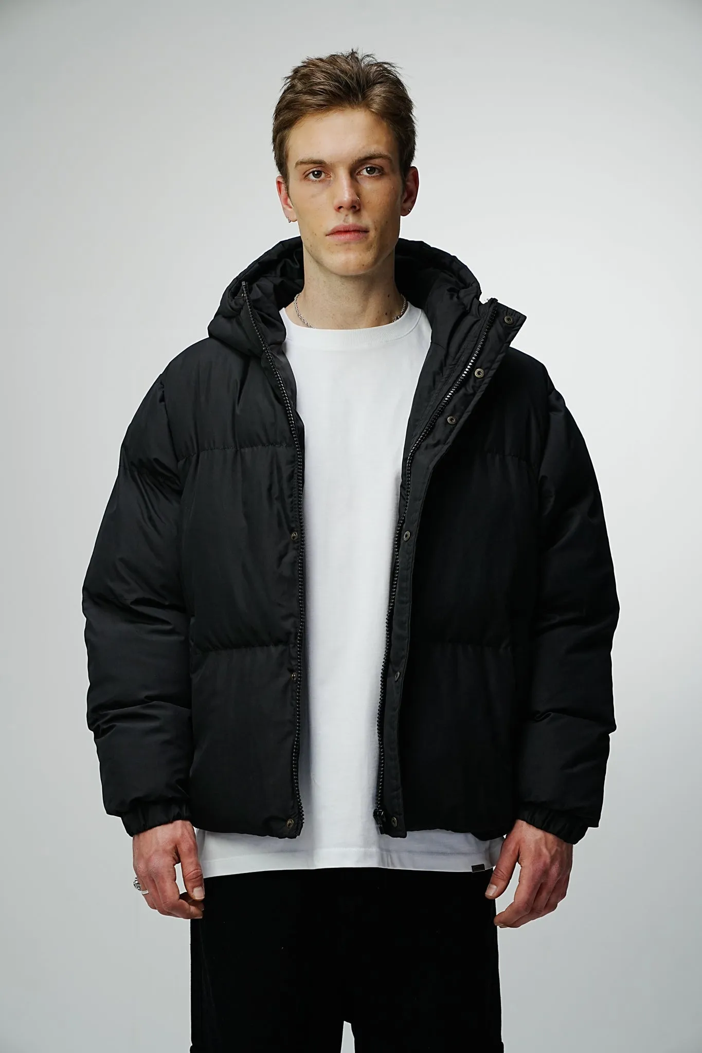 Premium Observer Puffer Jacket - Phantom Black