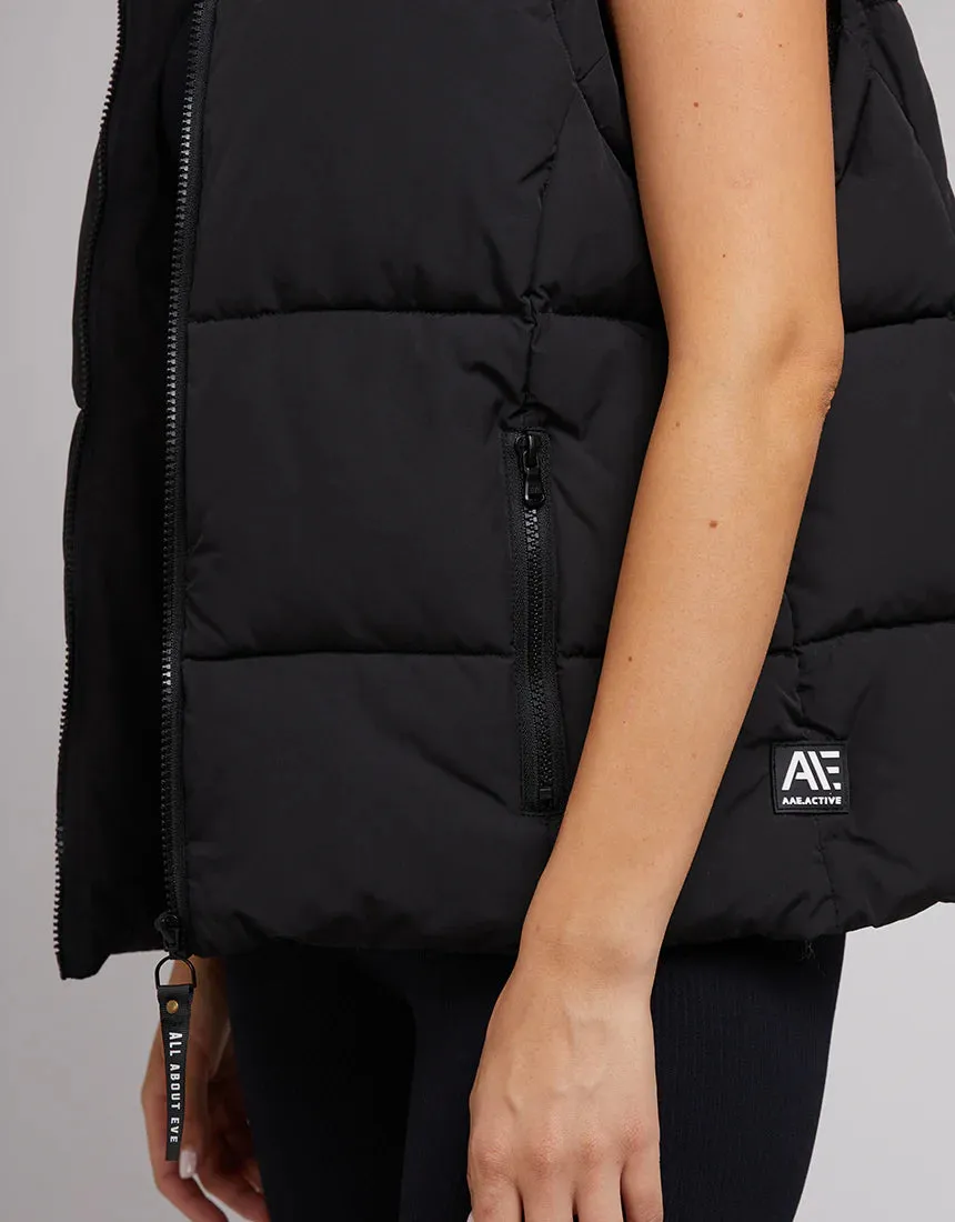 Remi Luxe Puffer Vest Black