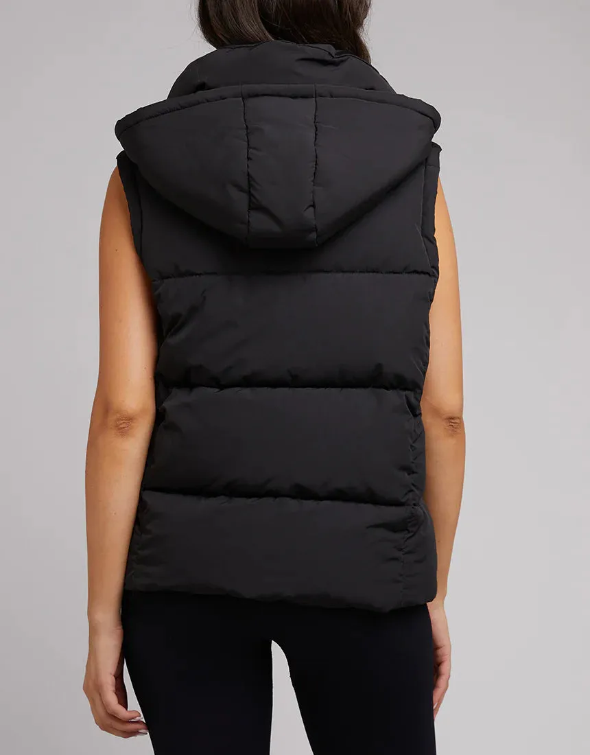 Remi Luxe Puffer Vest Black