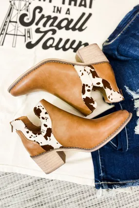 RESTOCK | On Your Own Booties, Tan Cow