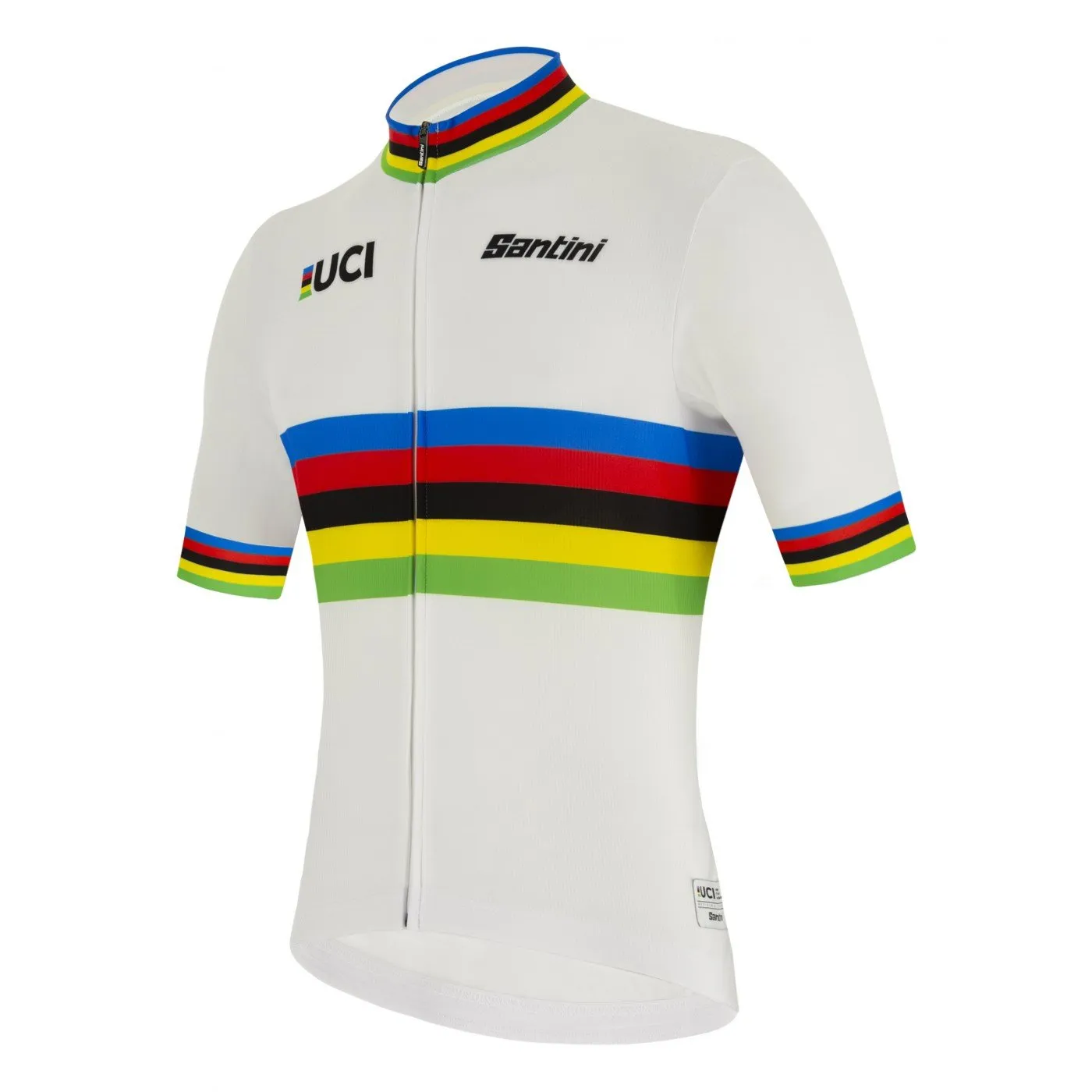 Santini UCI World Champion Cycling Jersey (White)