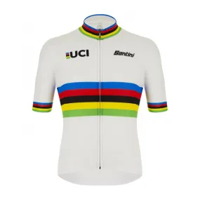 Santini UCI World Champion Cycling Jersey (White)