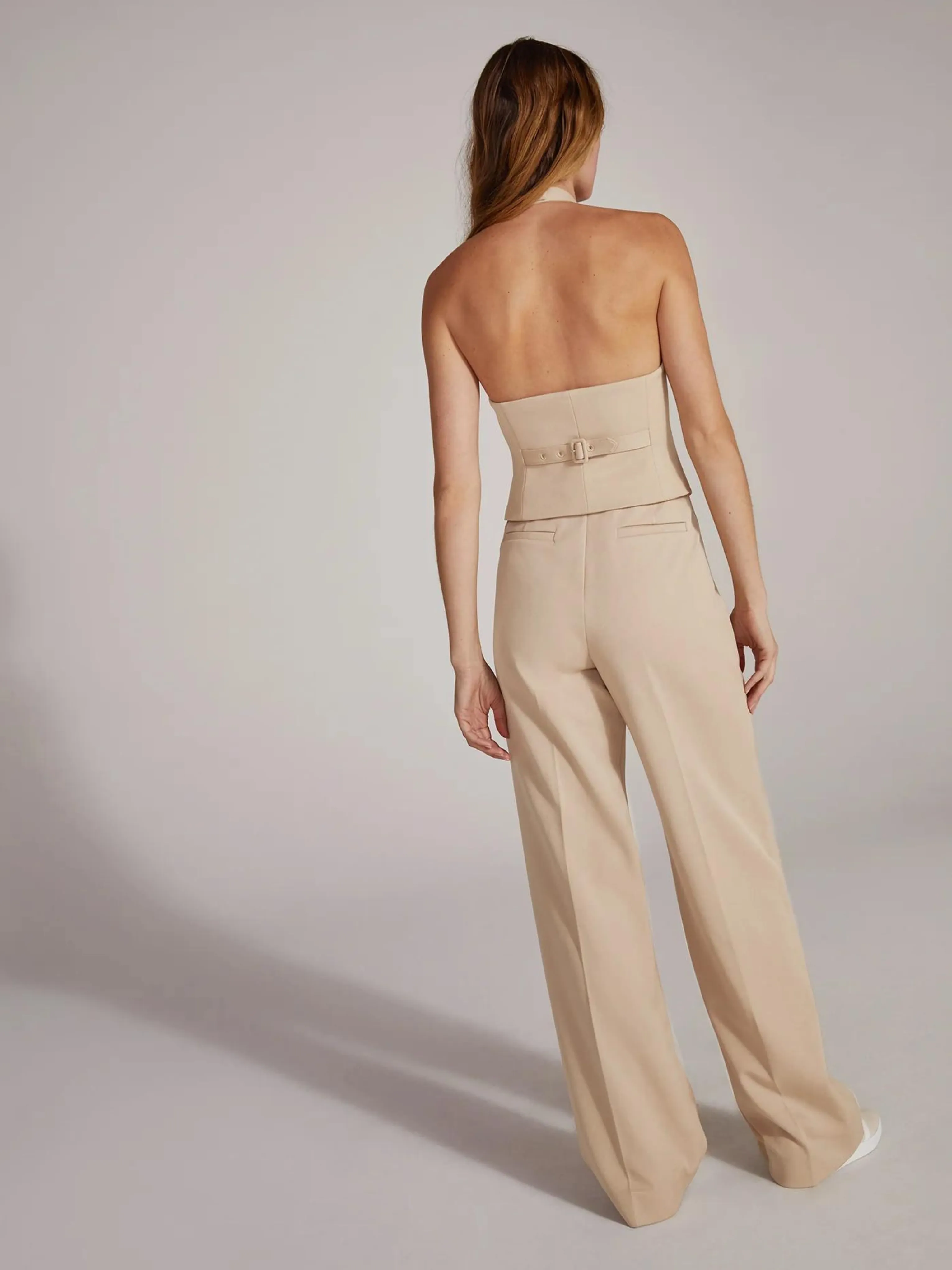 The Agnes Pant in Beige