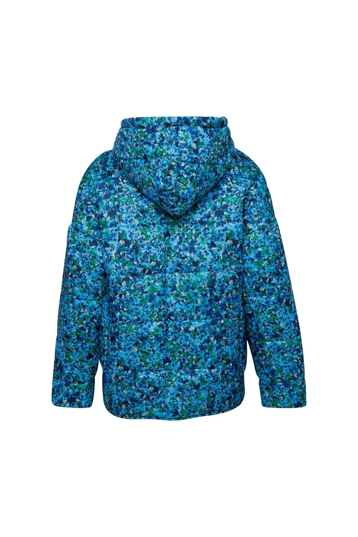 THE BOMBER JACKET - FLORAL EXPLOSION BLUE