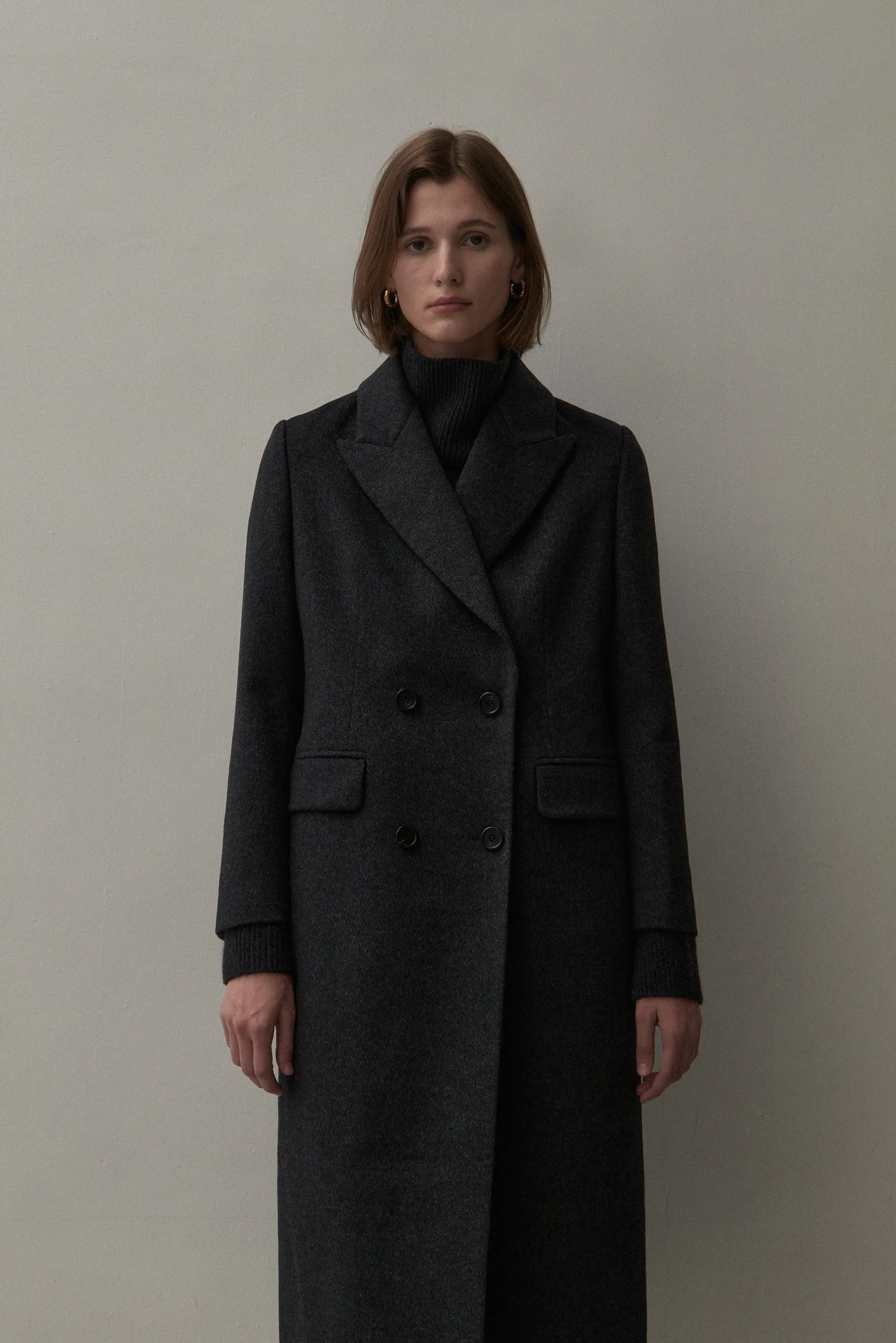 THE NEW YORK COAT- CHARCOAL