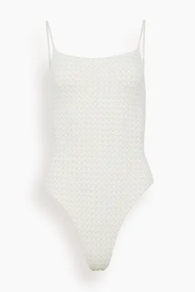 The Renna Swimsuit in Ecru