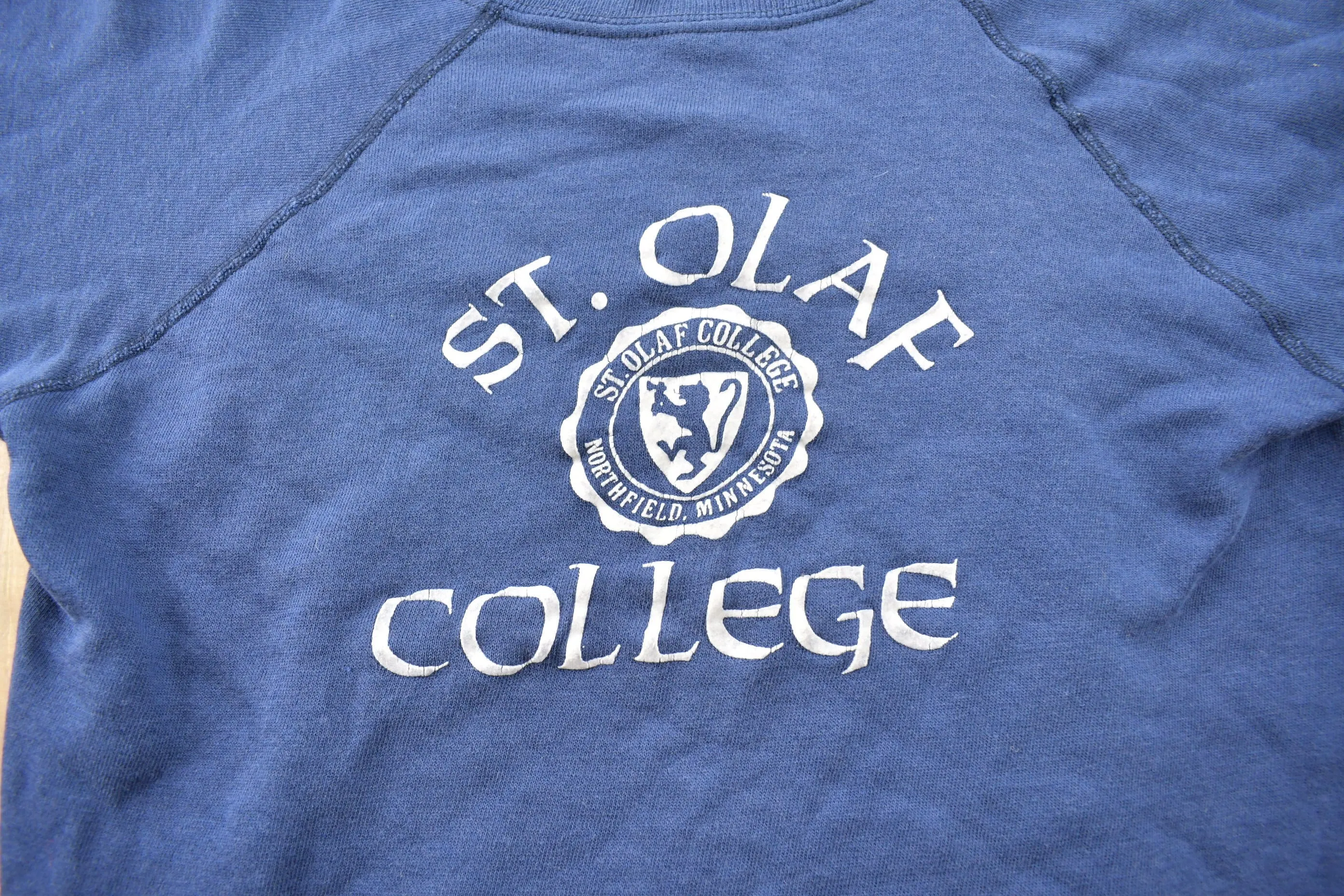 Vintage 1970s St. Olaf College Collegiate Champion Crewneck / Made In USA / Vintage Champion / Americana