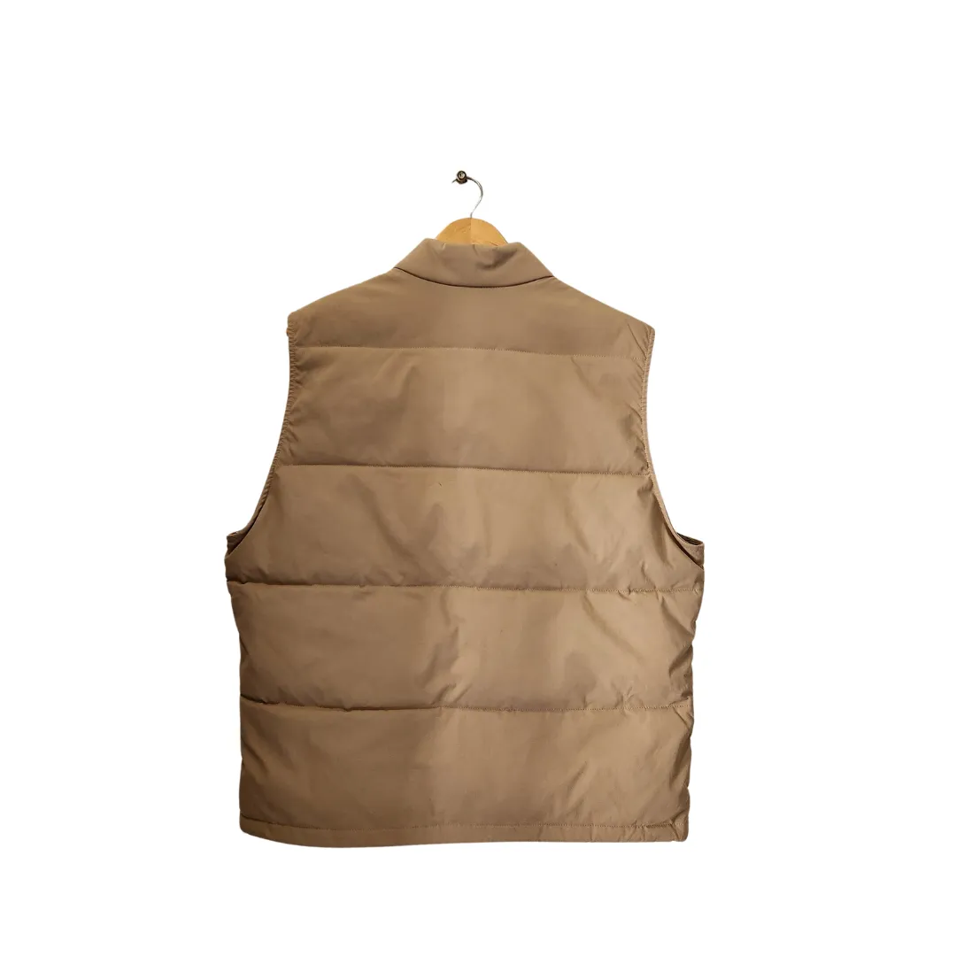 ZARA Men's Beige Sleeveless Puffer Jacket | Gently Used |